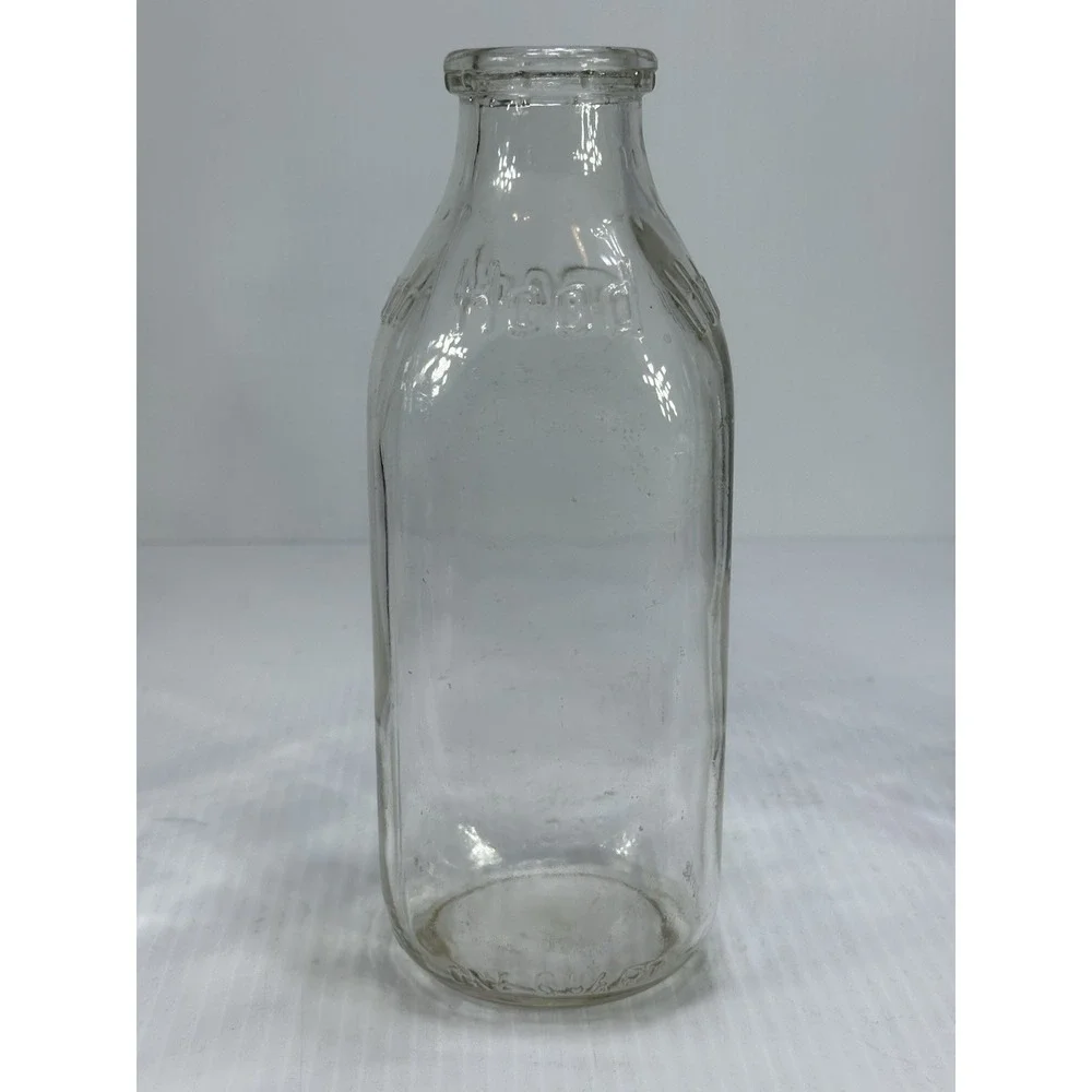 Vintage 4 Glass Milk Bottles 6 Slot Metal Carrier Crate Wire Basket Bottle 1 Lid